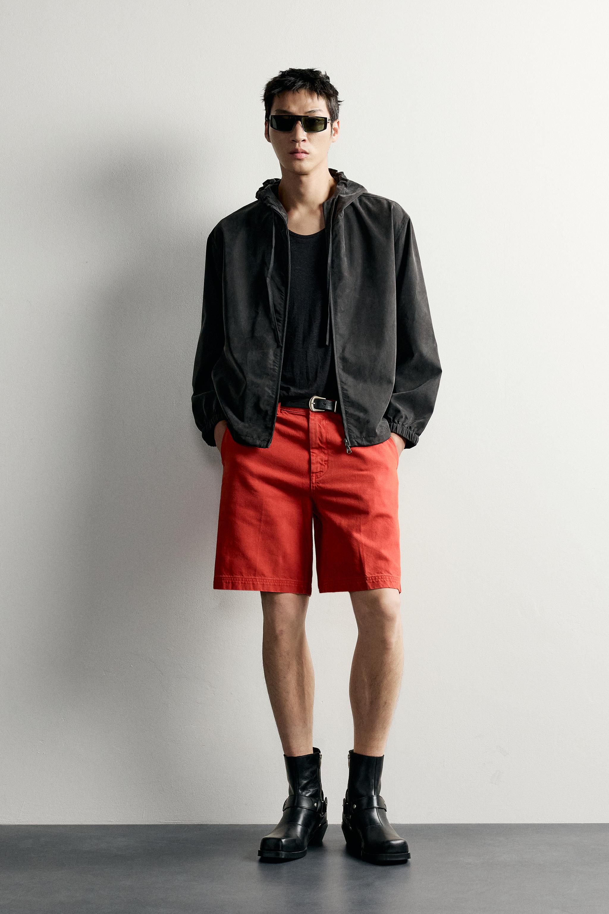 リラックスフィットフードシャツジャケット - ブラック | ZARA Japan