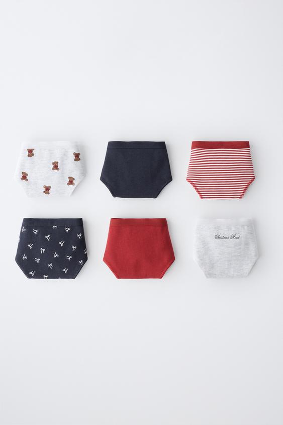 6-14 YEARS/ SIX-PACK OF PRINTED BRIEFS - Multicoloured by Zara - Image 0