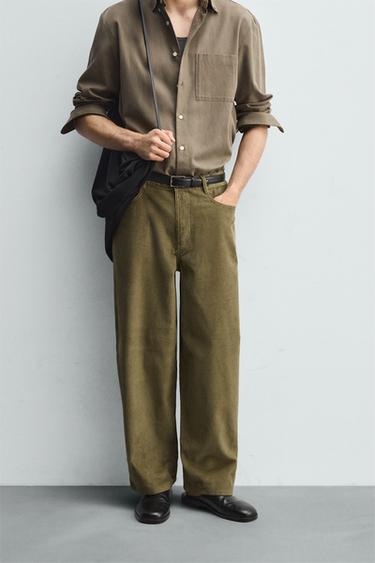 BALLOON-FIT-KORDHOSE - Khaki von Zara