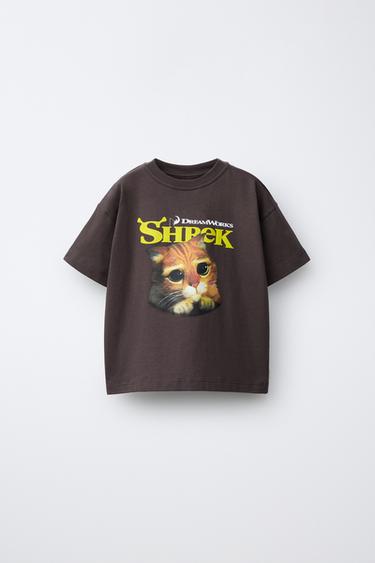 PUSS IN BOOTS SHREK ® DREAM WORKS T-SHIRT - Anthracite grey by Zara - Image 0