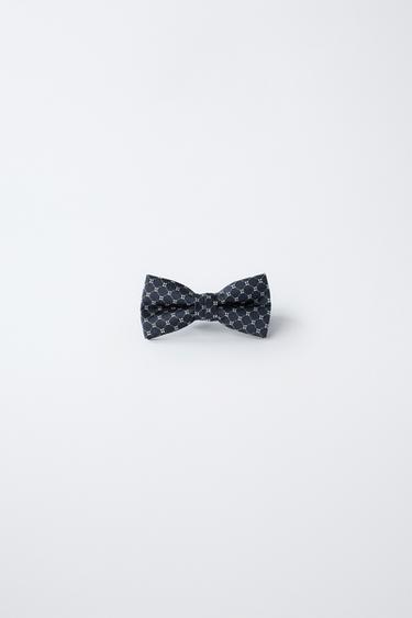 Zara PRINTED BOWTIE - Blue - Image 0