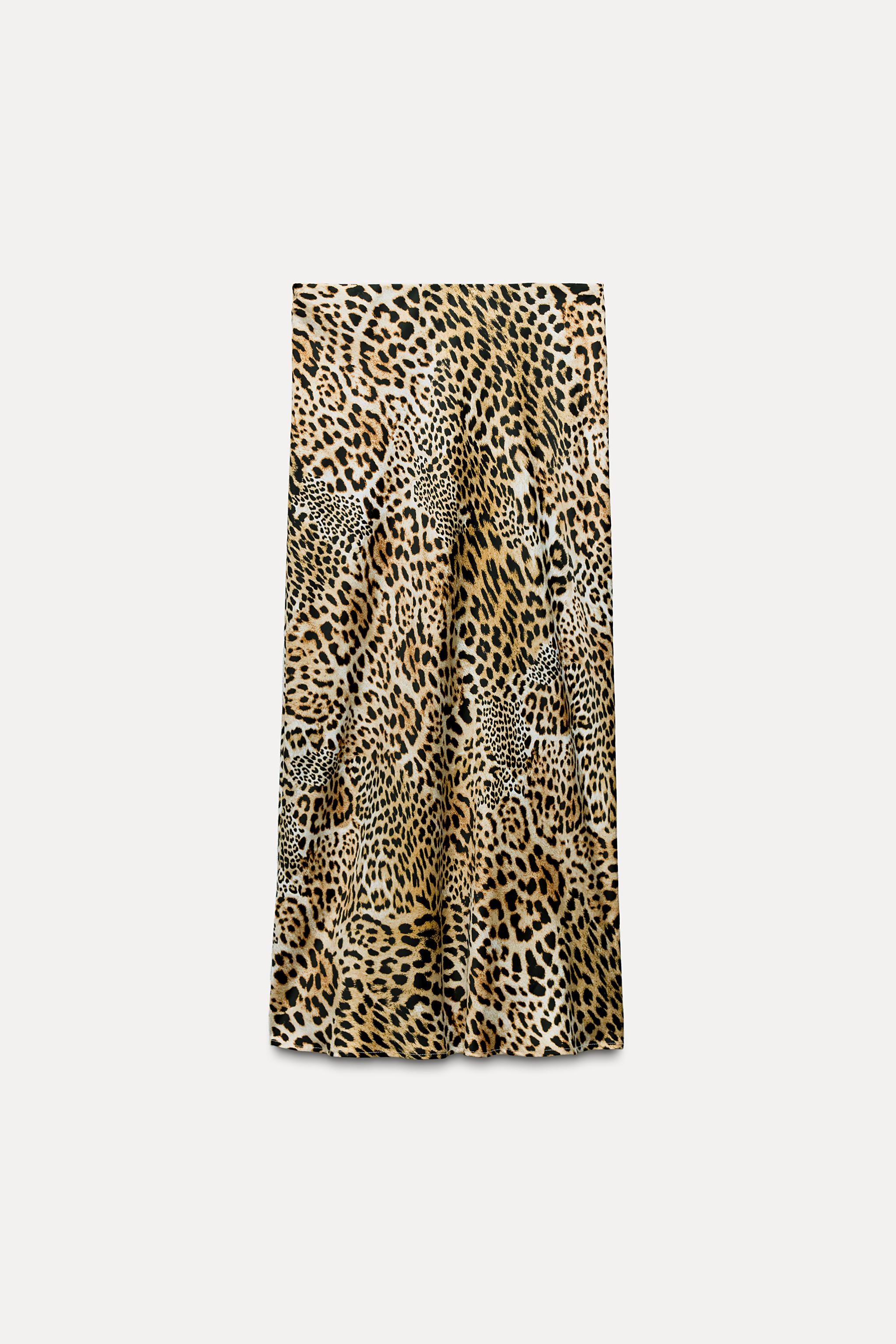 Leopard print maxi skirt zara shops