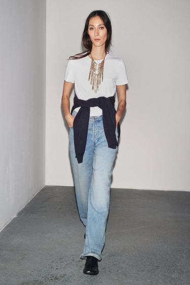 ZW COLLECTION BAGGY LOW-RISE JEANS - Blue by Zara