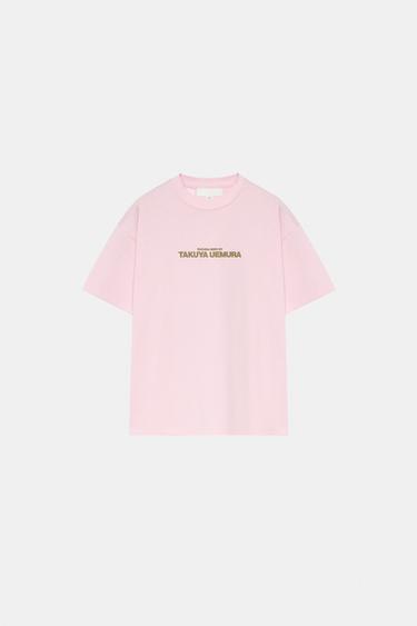 桜ショートスリーブTシャツライトピンク0Zaraの桜ショートスリーブTシャツ - ライトピンク - 画像 0