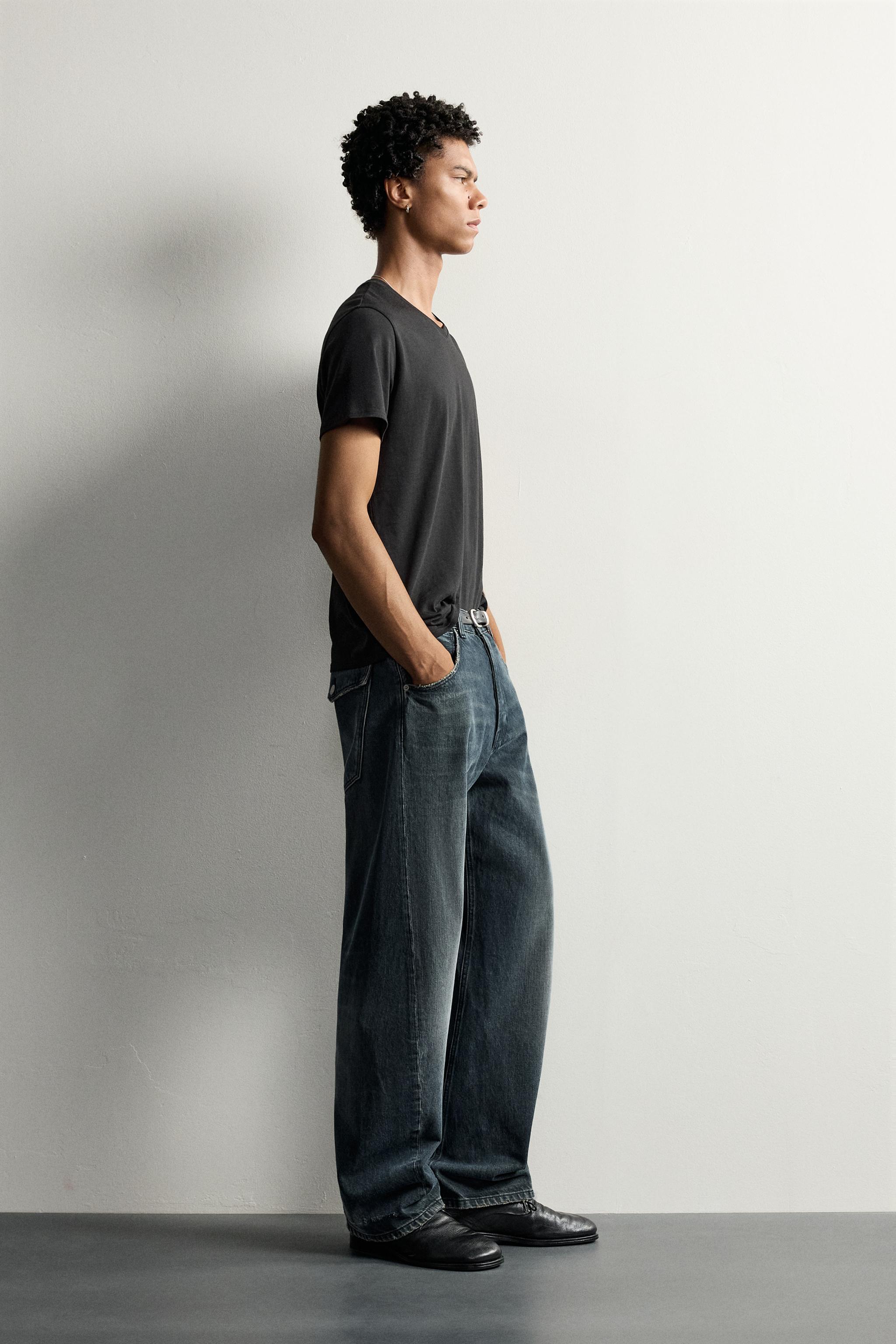 JEANS LOOSE FIT COSTURA GIRADA
