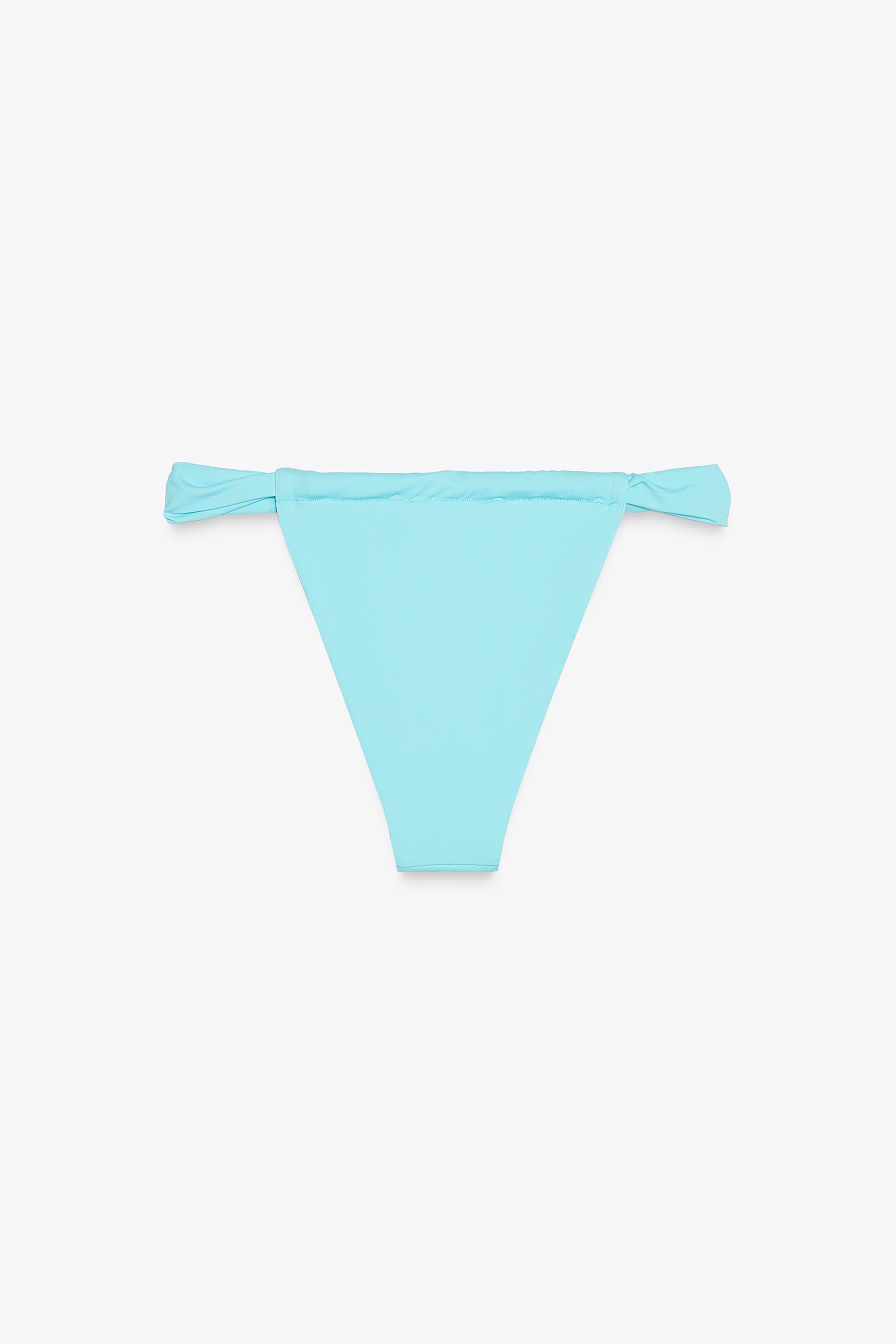 カーテンストリング ビキニボトム - ターコイズブルー | ZARA