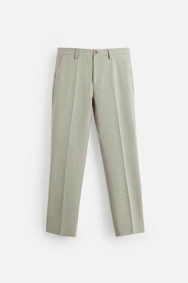 PANTALON DE COSTUME À CARREAUX - Grisâtre de Zara - Image 4