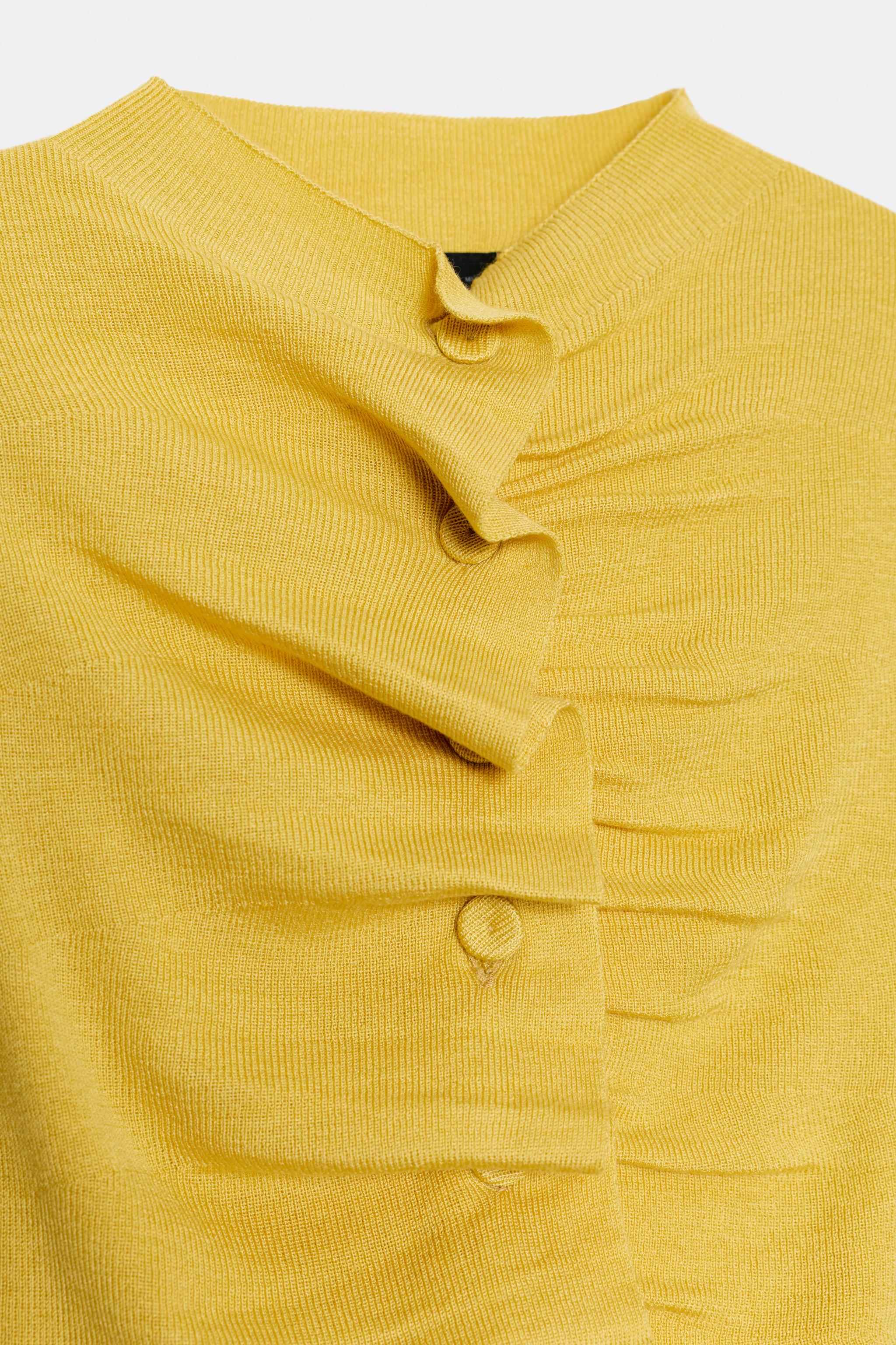 DRAPED KNIT JACKET