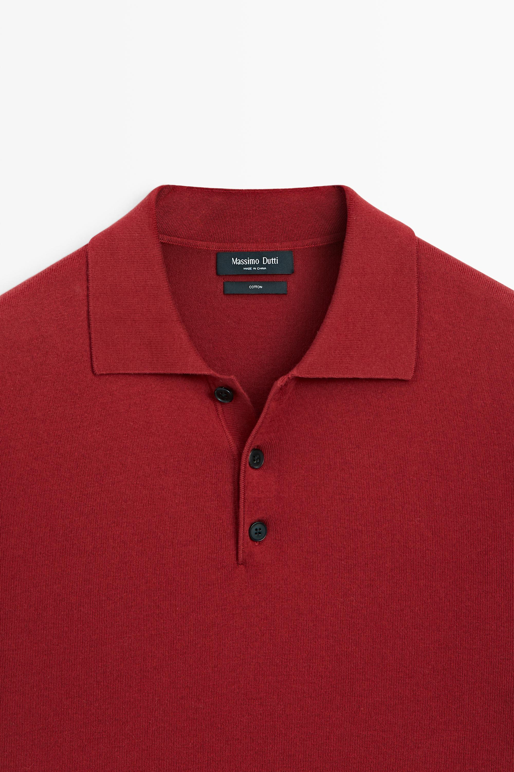 100% cotton knit short sleeve polo shirt