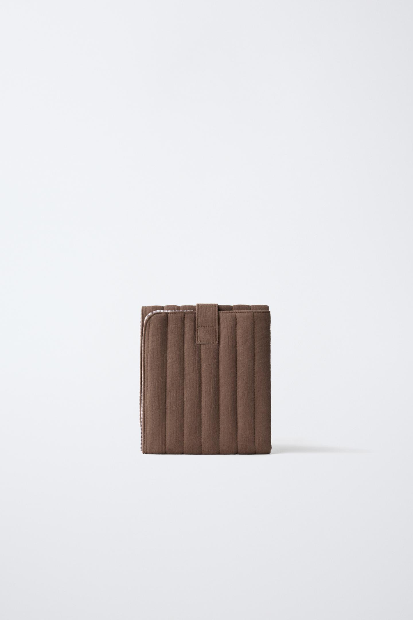 Zara Quilted Changing Mat, цвет: Коричневый — фото 5
