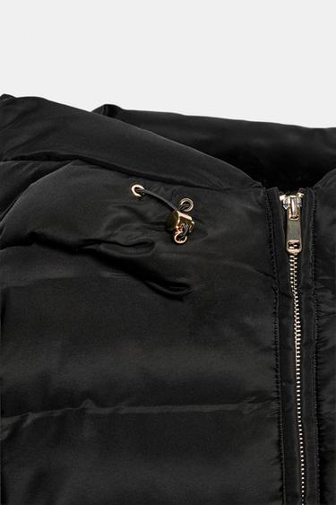 ANORAK COURT TAILLÉ DÉPERLANT ET COUPE-VENT - Noir de Zara - Image 8