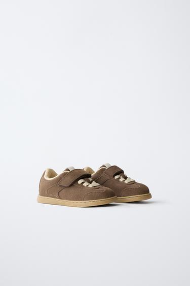LEATHER BAREFOOT PLIMSOLLS - Chocolate by Zara - Image 1