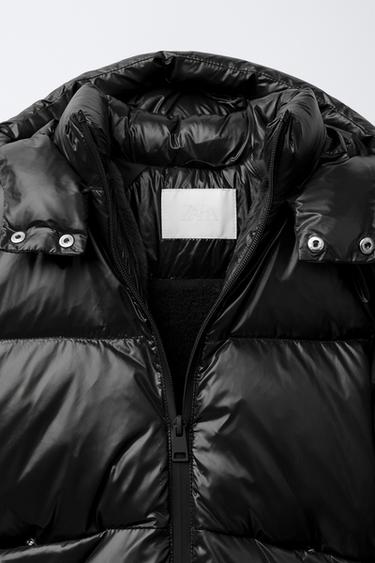 DOUDOUNE PLUME ET DUVET DÉPERLANTE ET COUPE-VENT - Noir de Zara - Image 4