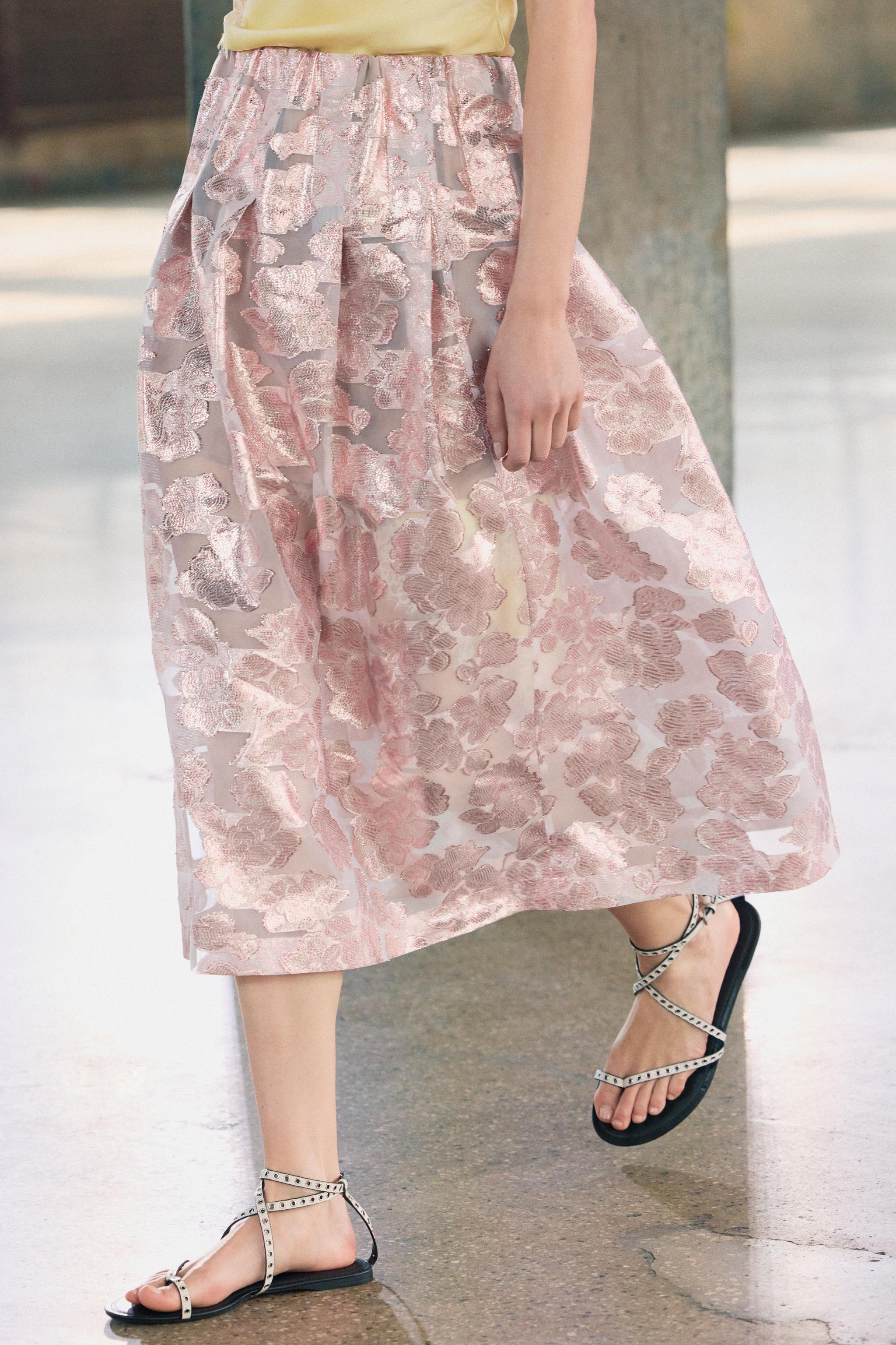 JACQUARD BOX PLEAT SKIRT LIMITED EDITION - Multicolored
