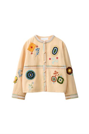 VRHNJA SRAJCA Z VEZENINO - rumenorjava od Zare