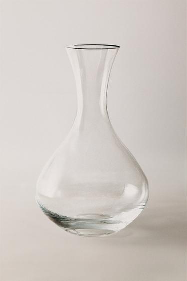 BOTELLA CRISTALÍN  FILO PLATEADO - Plata de Zara
