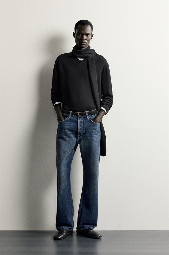 STRAIGHT BOOTCUT FIT JEANS - Mid-blue by Zara - Image 0