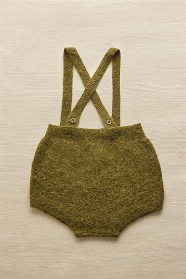 Zara TREGERI ZA BEBE OD ALPAKE – Zelena