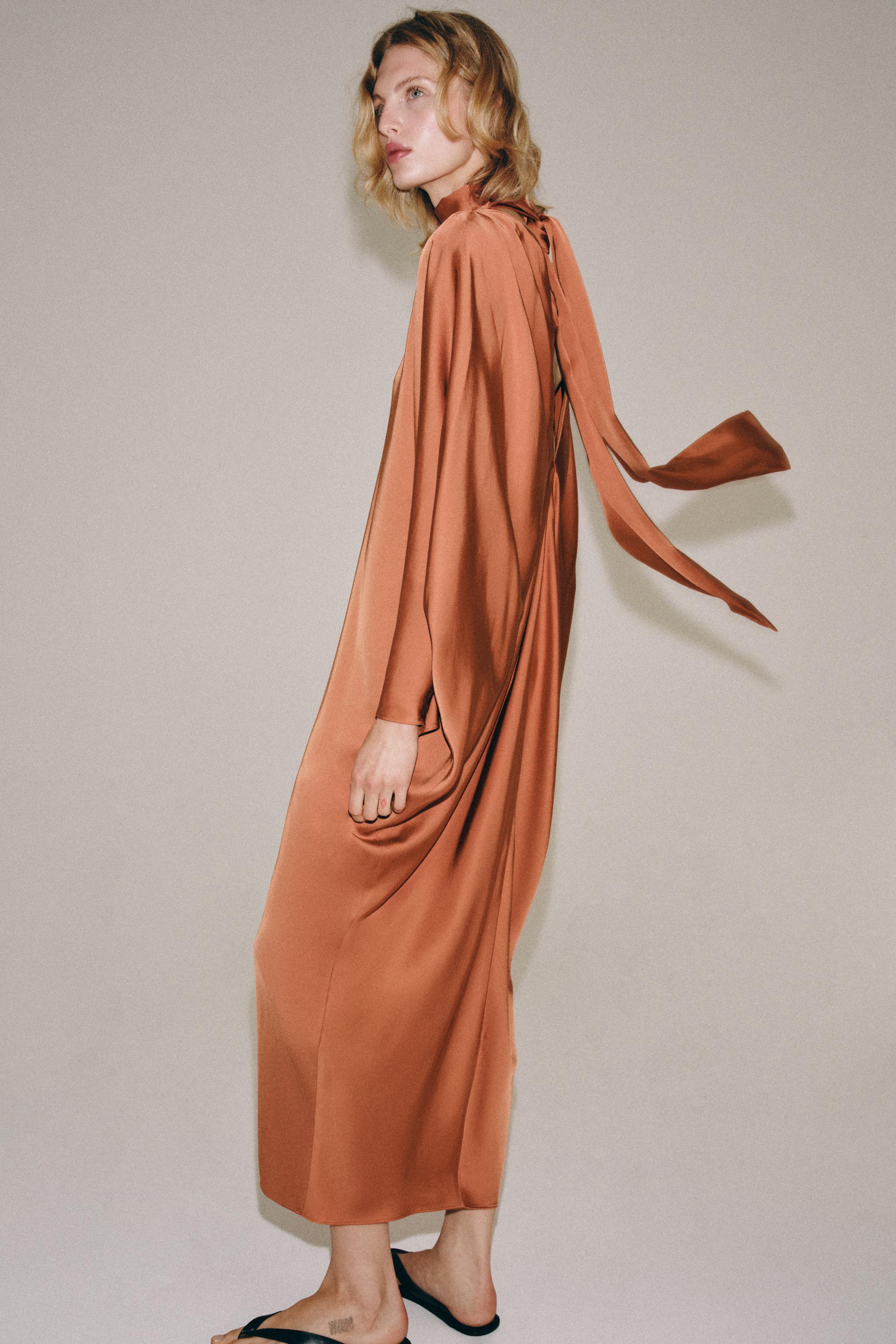 Женские платья Zara ZW COLLECTION TUNIC DRESS — фото 5