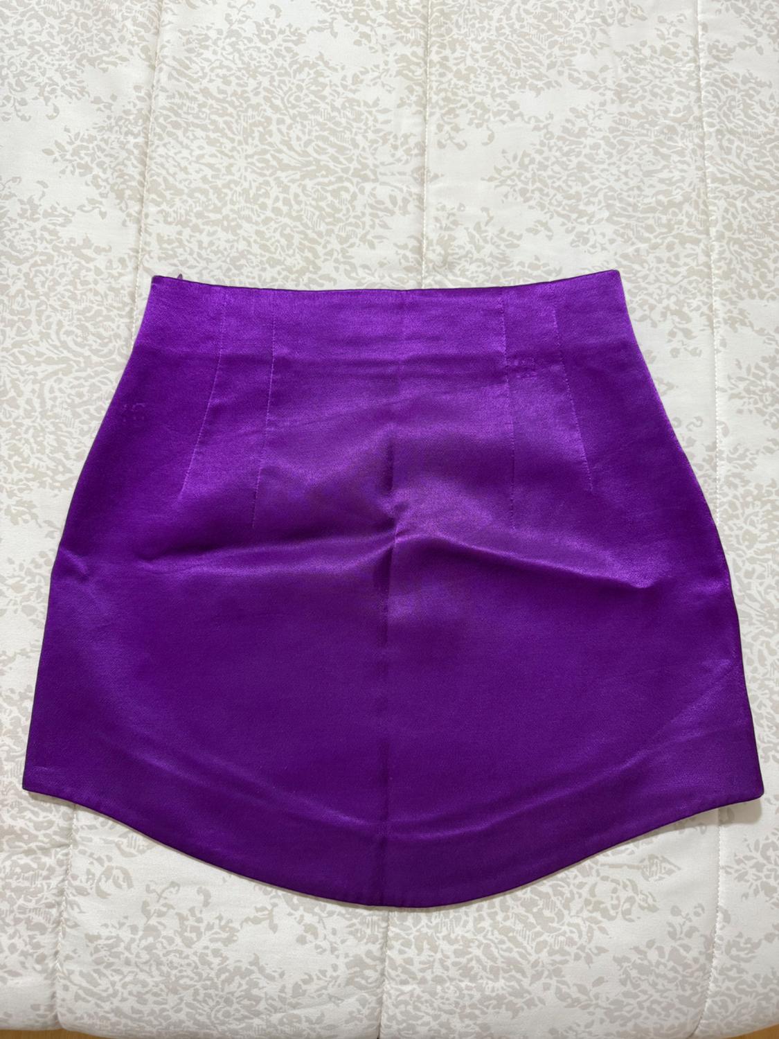 SATIN-FINISH MINI SKIRT - Image 3