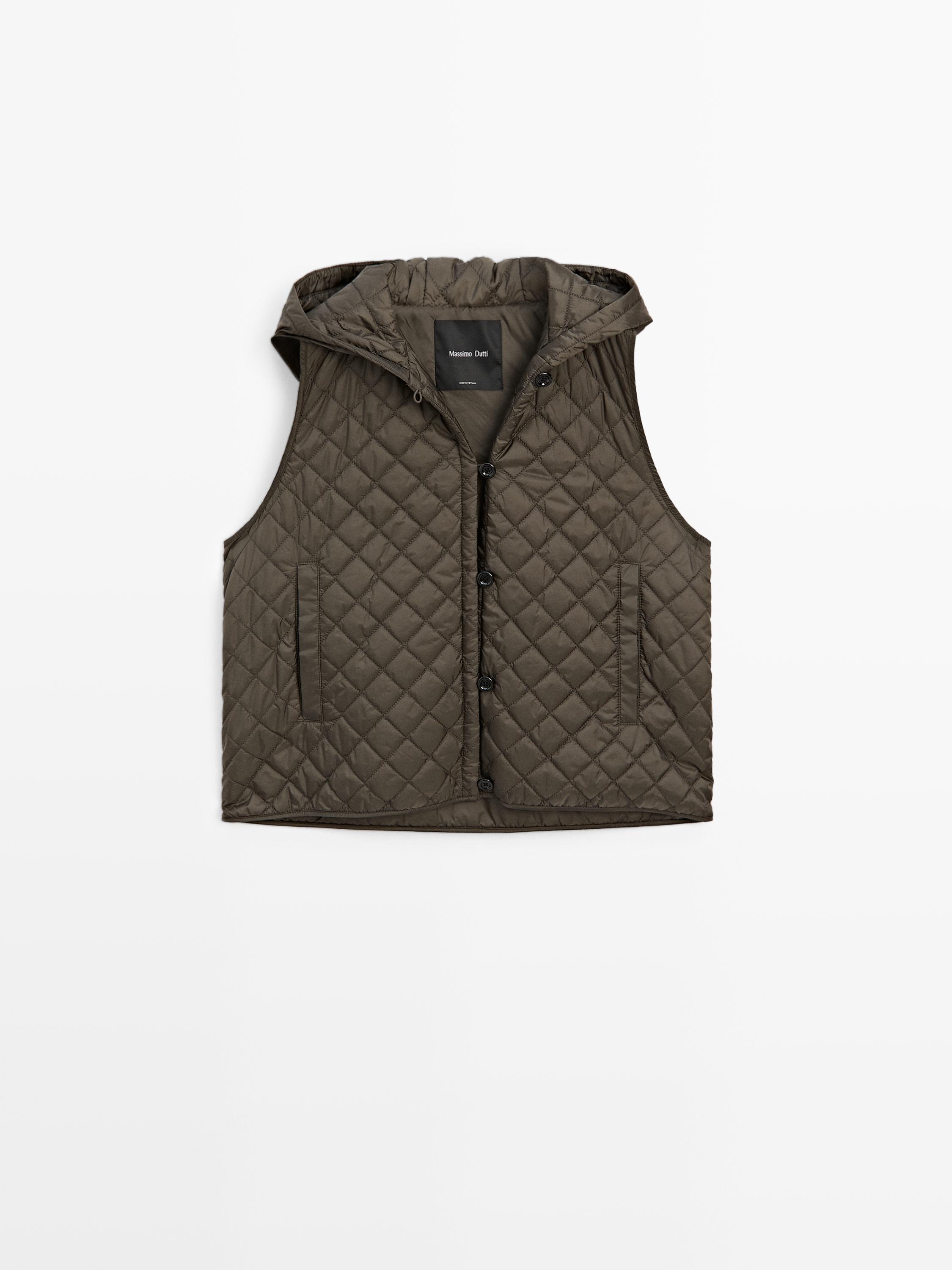 Parka with puff detail