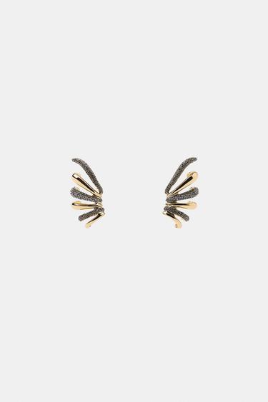 ΣΚΟΥΛΑΡΙΚΙΑ EARCUFF ΜΕ ΓΥΑΛΙΣΤΕΡΕΣ ΛΕΠΤΟΜΕΡΕΙΕΣ - Χρυσαφί του Zara