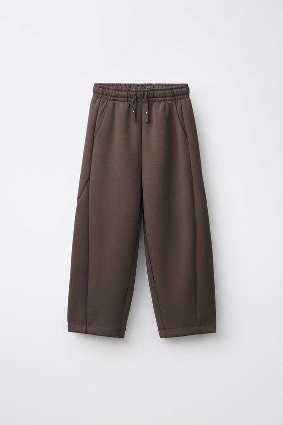 SPORTY STRAIGHT TROUSERS - Brown by Zara - Image 0