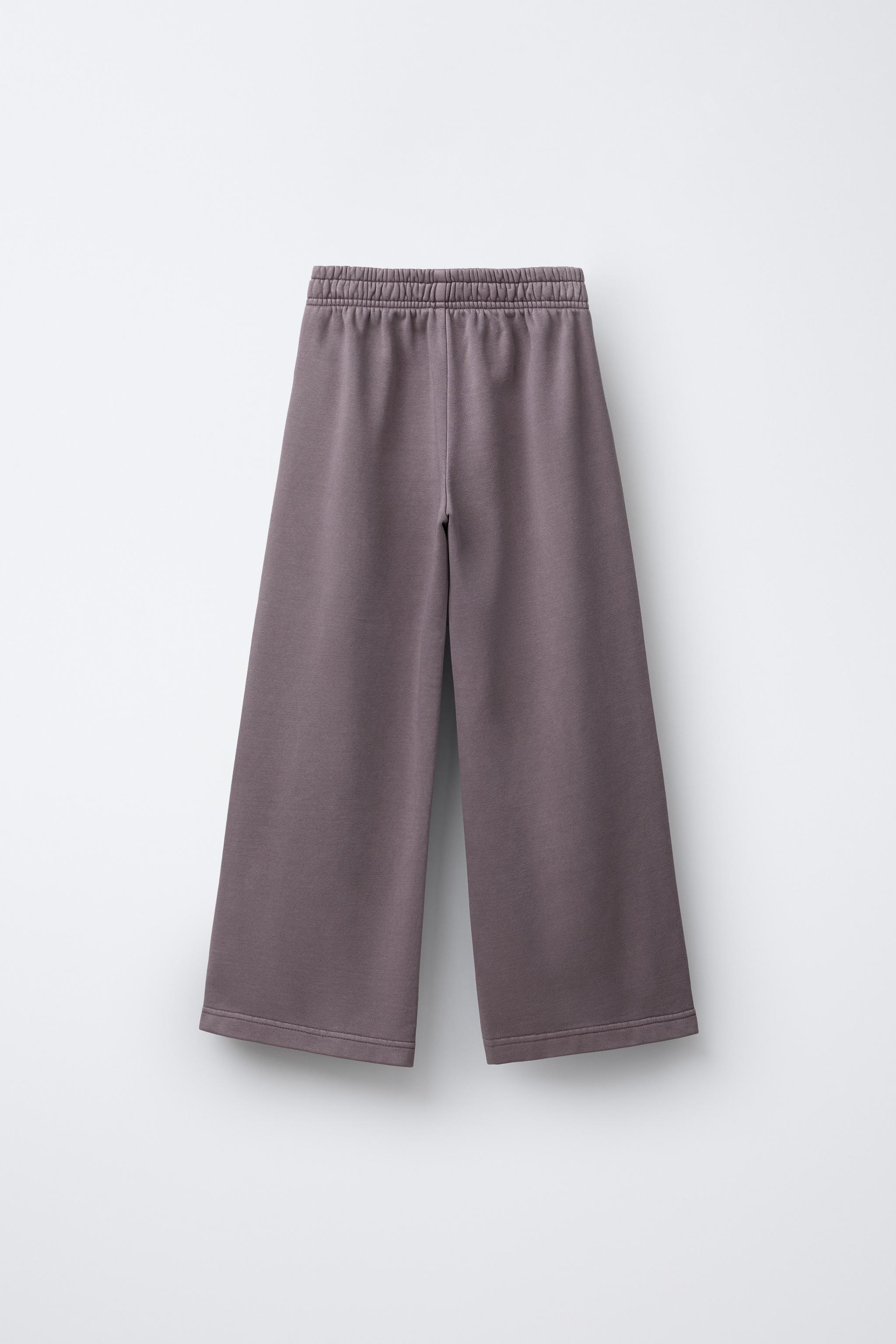 ウォッシュドエフェクト ワイドレッグパンツ - ライトブルー | ZARA
