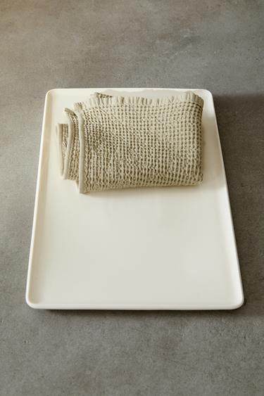 PLATEAU SALLE DE BAIN CÉRAMIQUE - Blanc de Zara - Image 5
