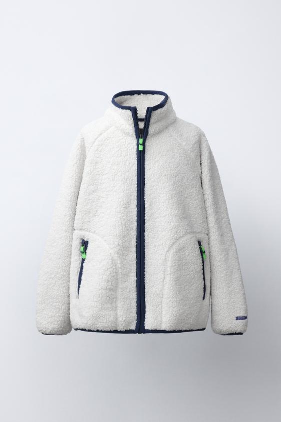 FAUX SHEARLING JACKET - Ecru by Zara - Image 0
