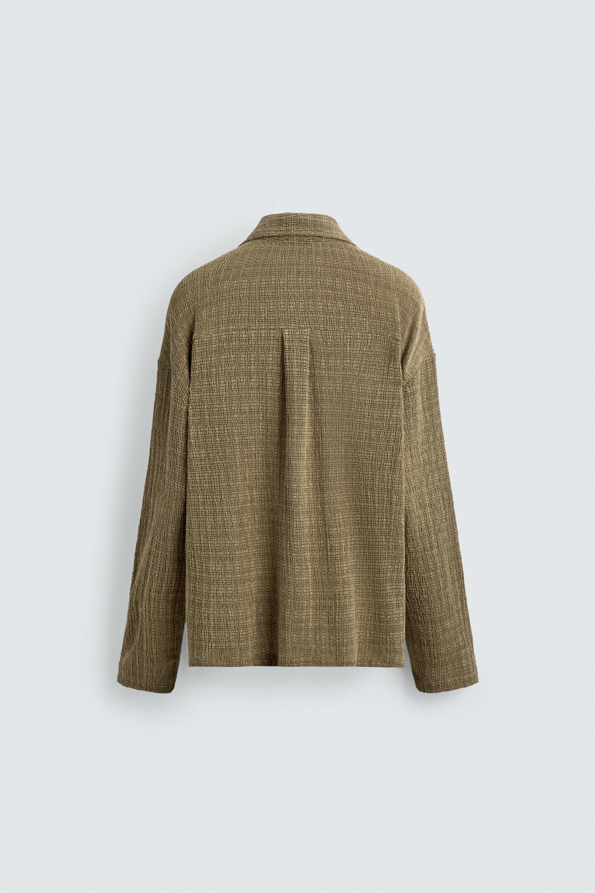 CHEMISE STRUCTURÉE EFFET FROISSÉ