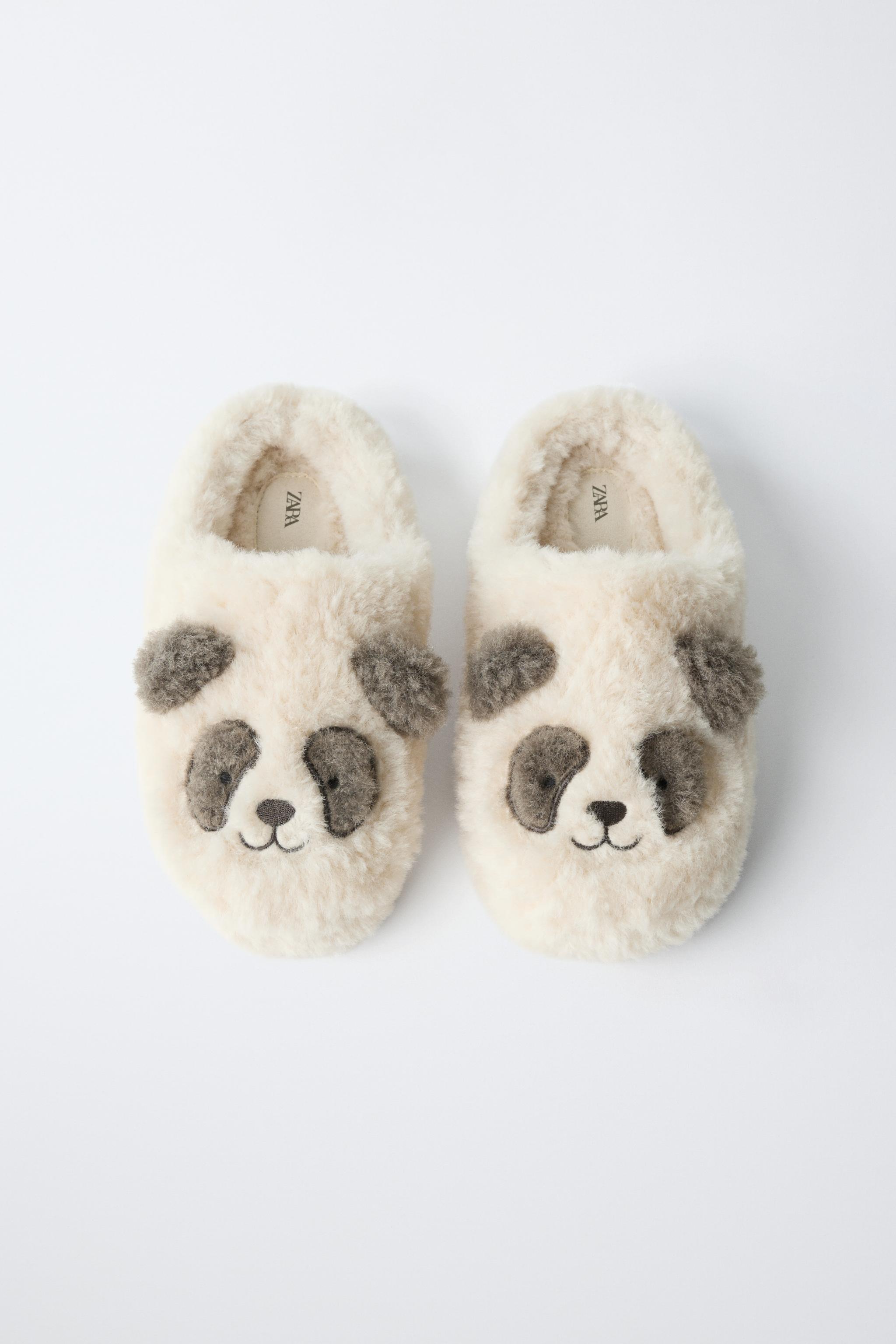 Детские тапочки Zara PANDA SLIPPERS — фото 4