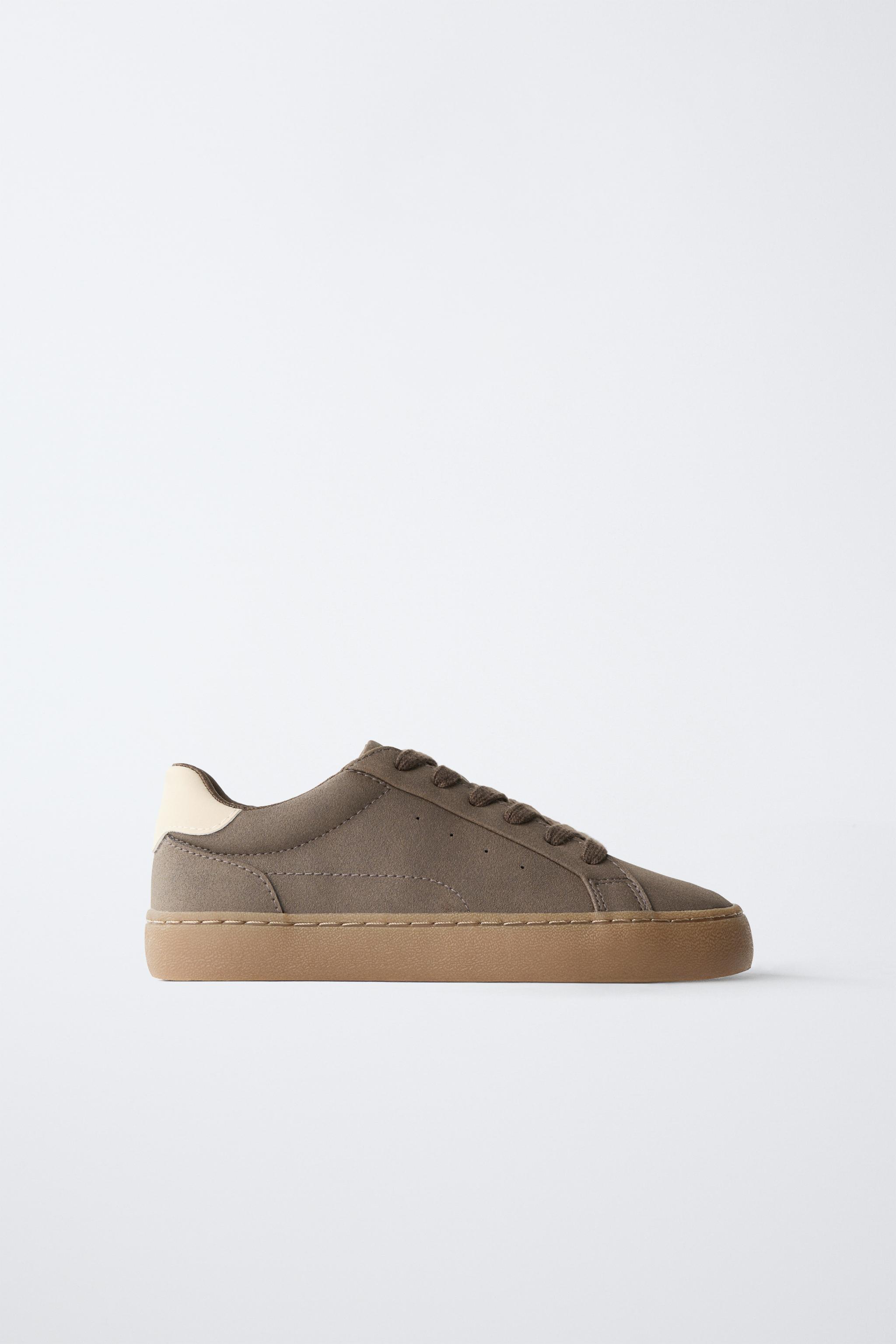 straat133 MINIMALIST SNEAKERS - Brown | ZARA South Africa