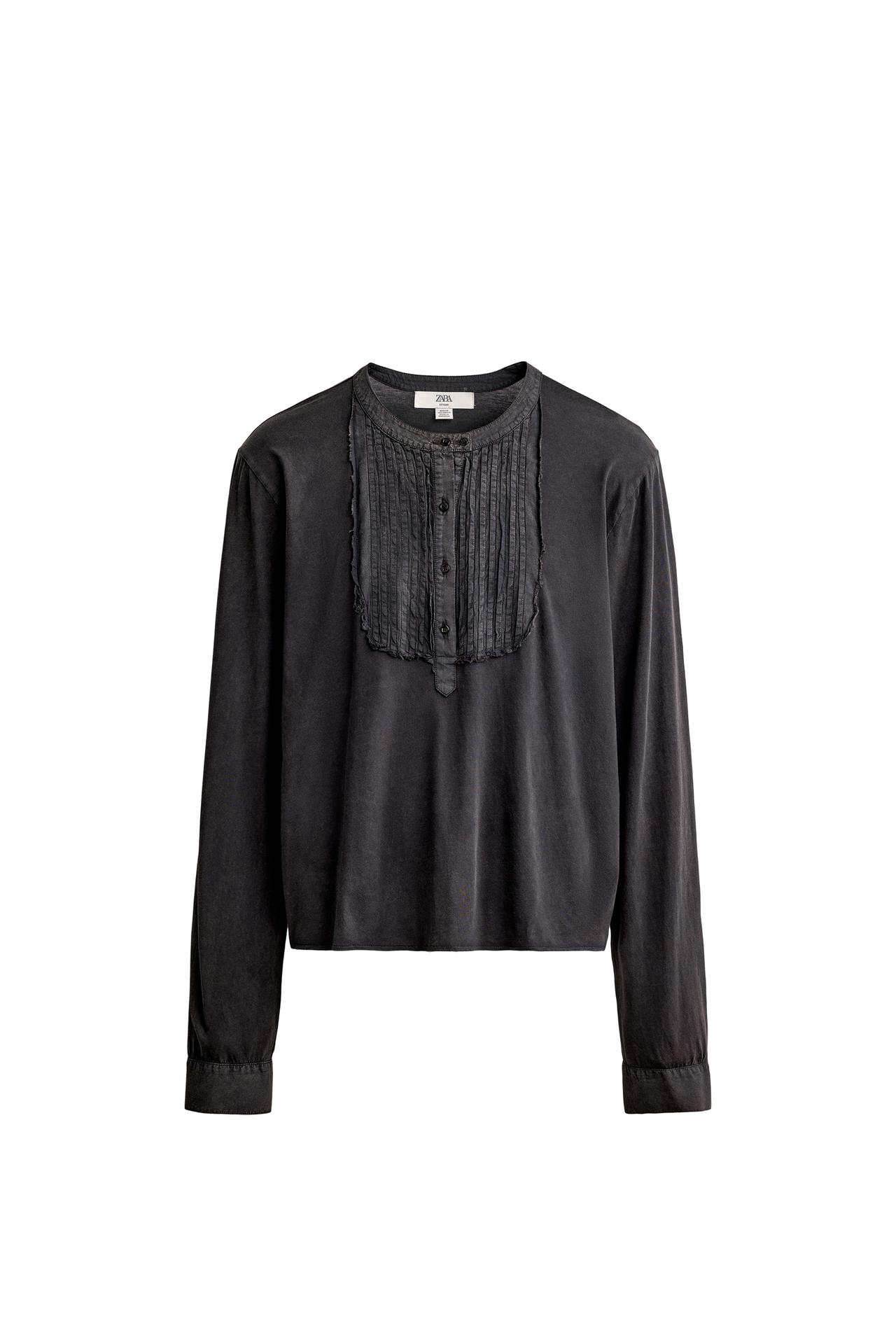 WASHED BIB HENLEY T-SHIRT