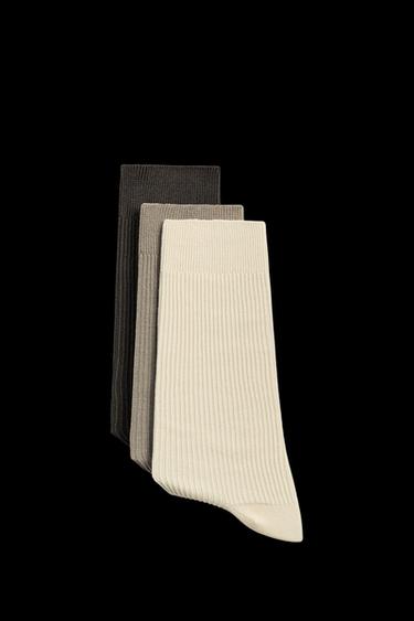 Zara THREE-PACK OF LIGHTWEIGHT SOCKS - various - Image 0