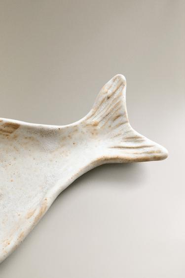 FISH-SHAPED TRAY - Ecru by Zara - Image 3