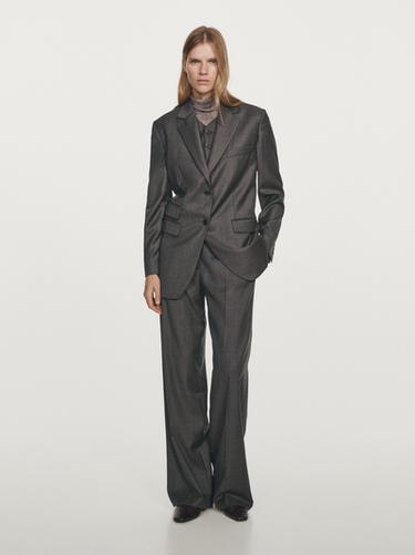 Zara 100% wool suit blazer - Black gold