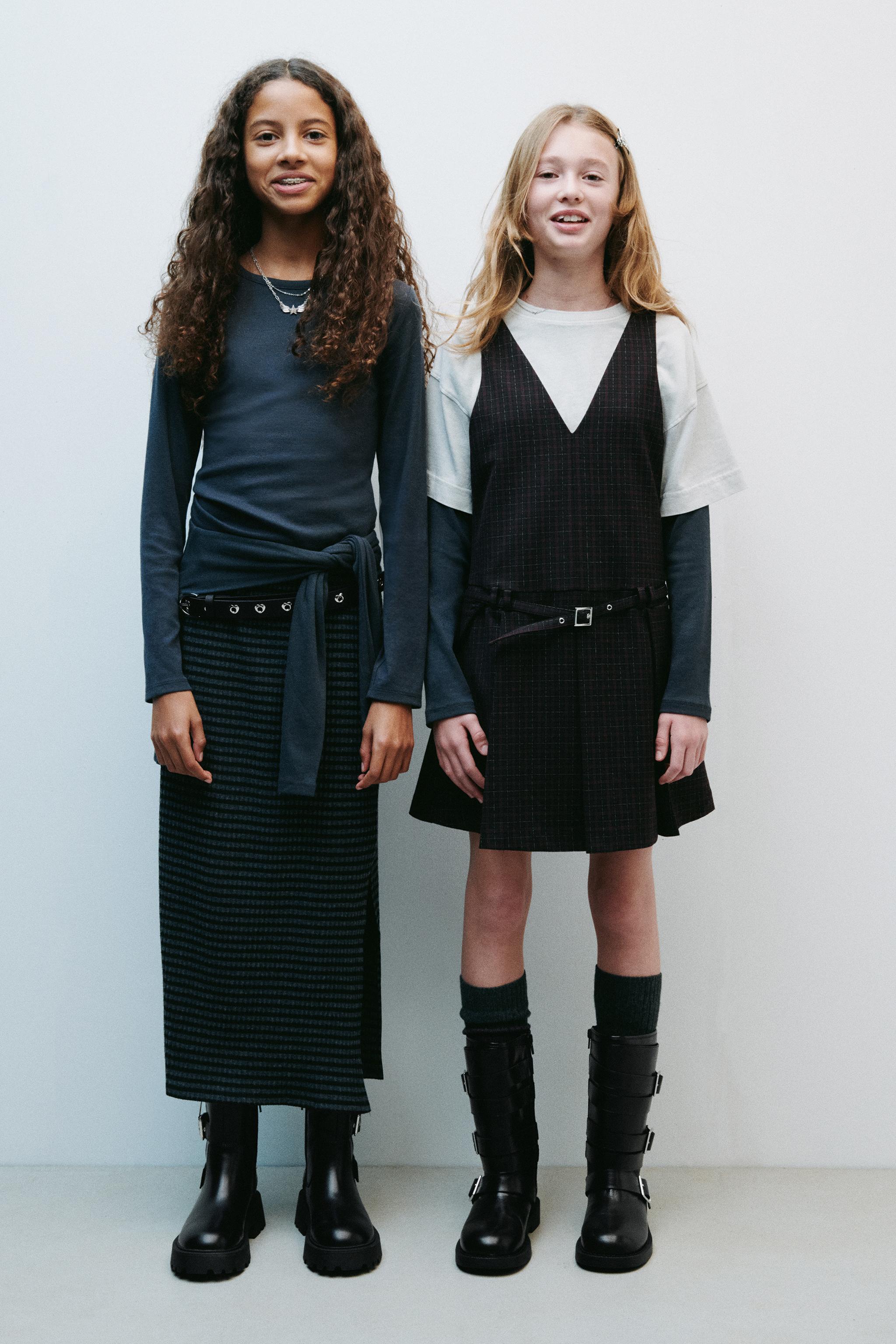 BUCKLED LEATHER BOOTS - Black | ZARA United States