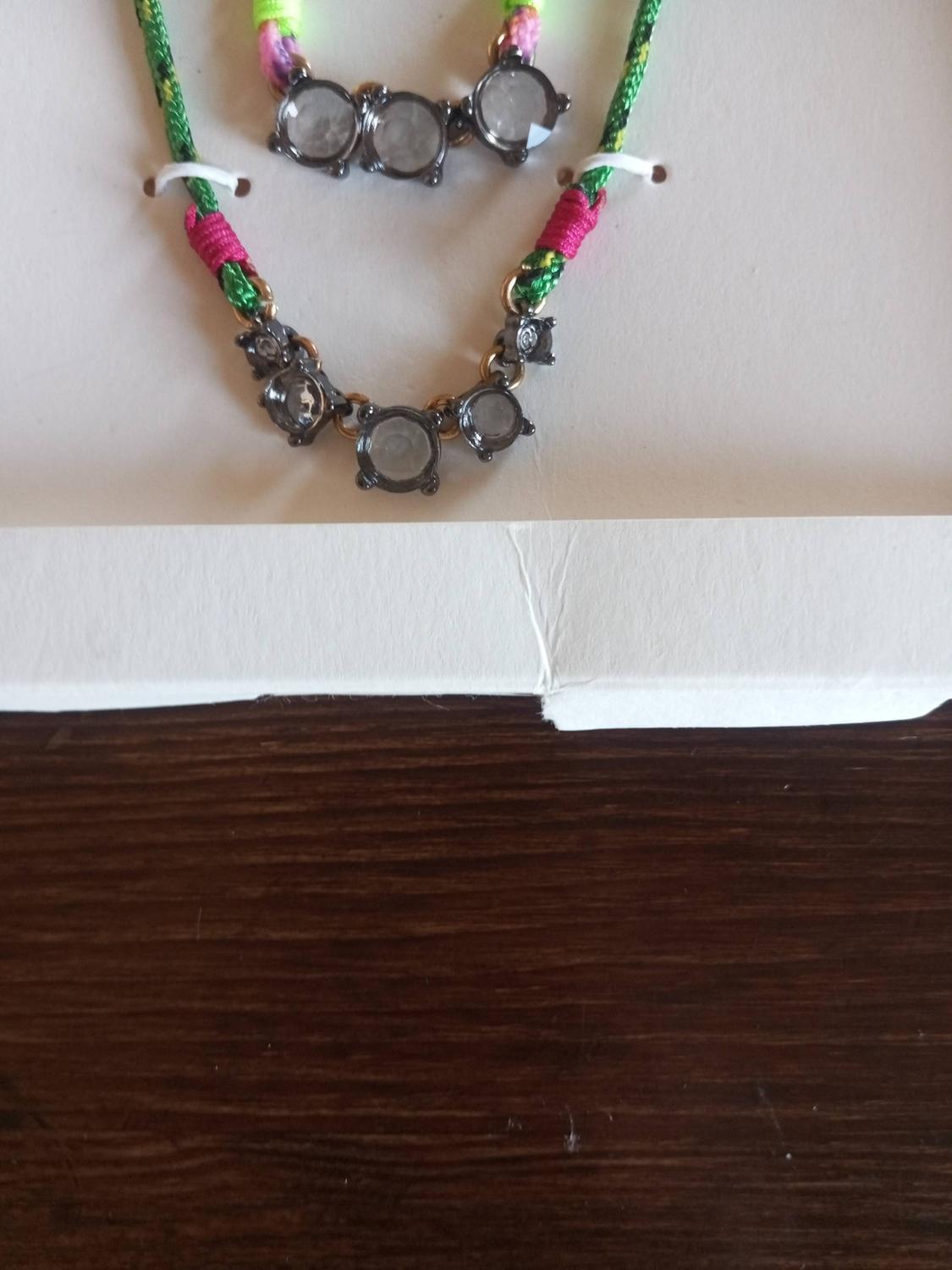 PACK OF CORD NECKLACES WITH RHINESTONES - Image 4