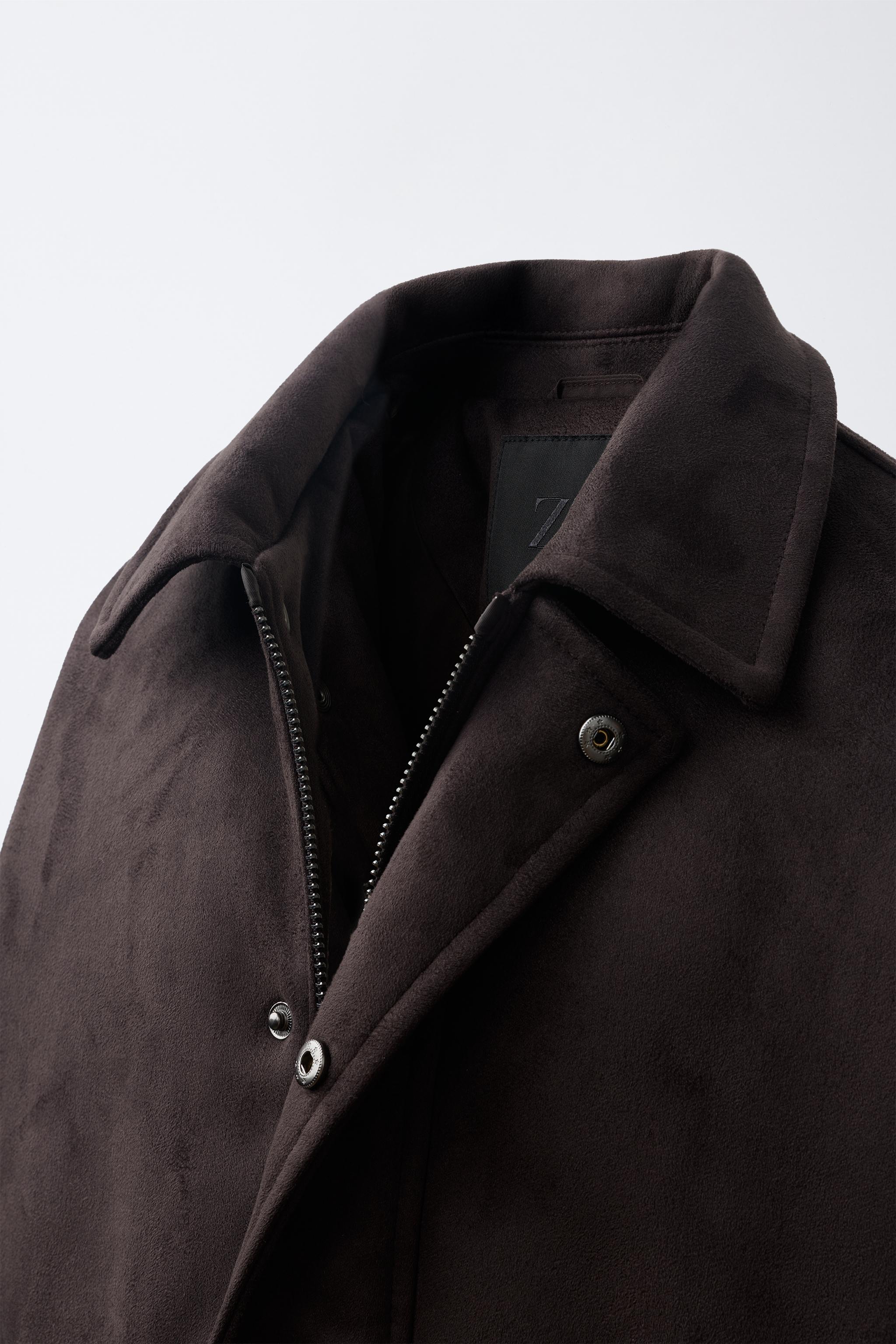 BLOUSON BOMBER EFFET DAIM