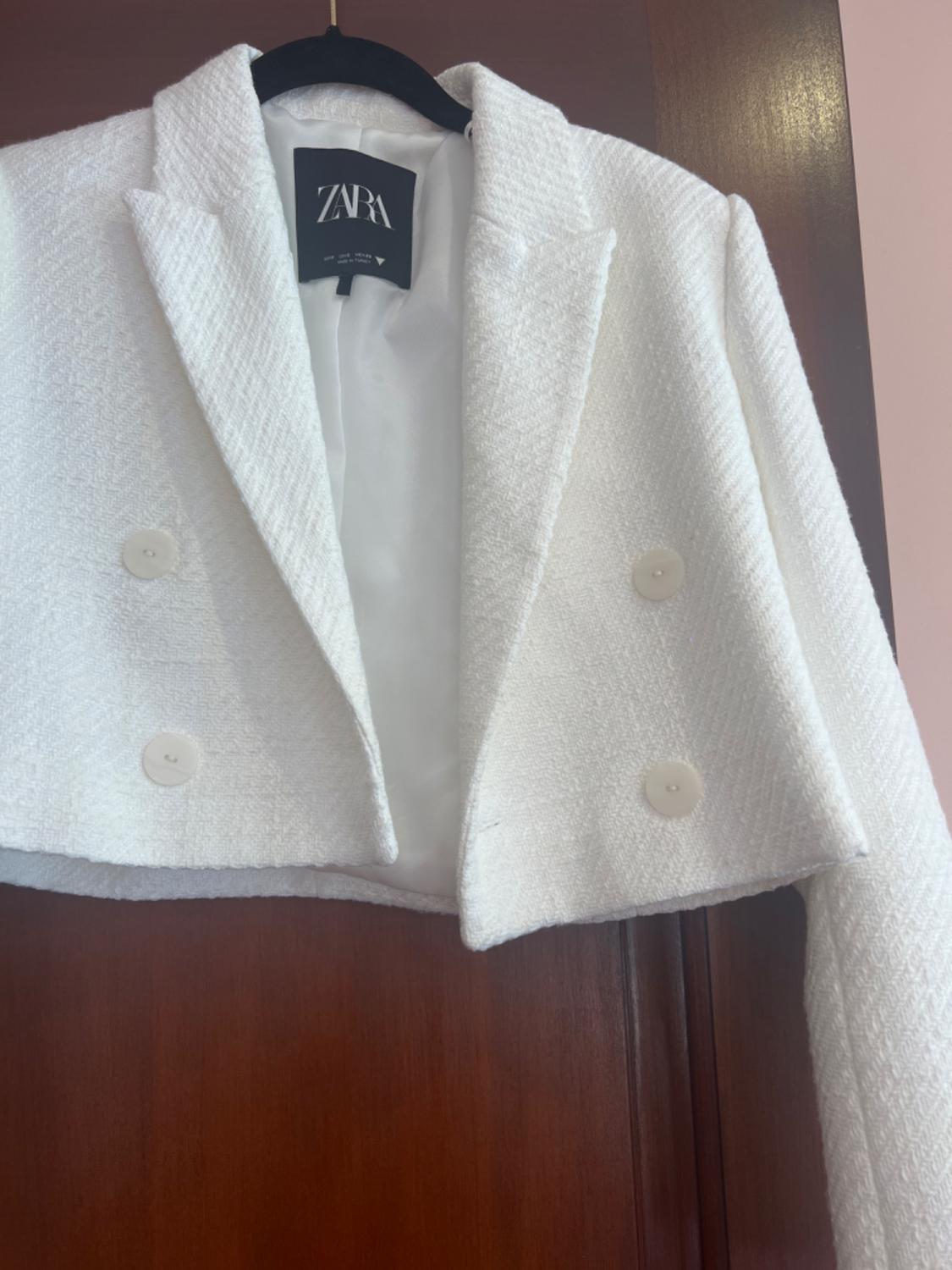 CROPPED TEXTURED BLAZER - Image 2
