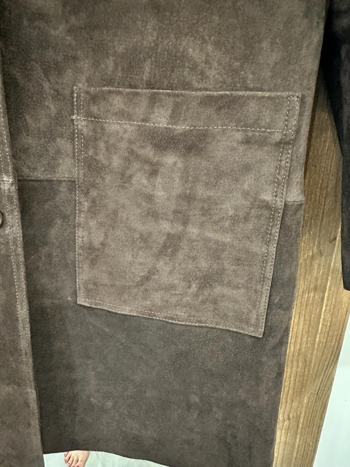 100% SUEDE LEATHER COAT ZW COLLECTION LIMITED EDITION - Image 5