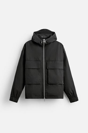 TECHNICAL BOXY FIT PARKA - Black by Zara
