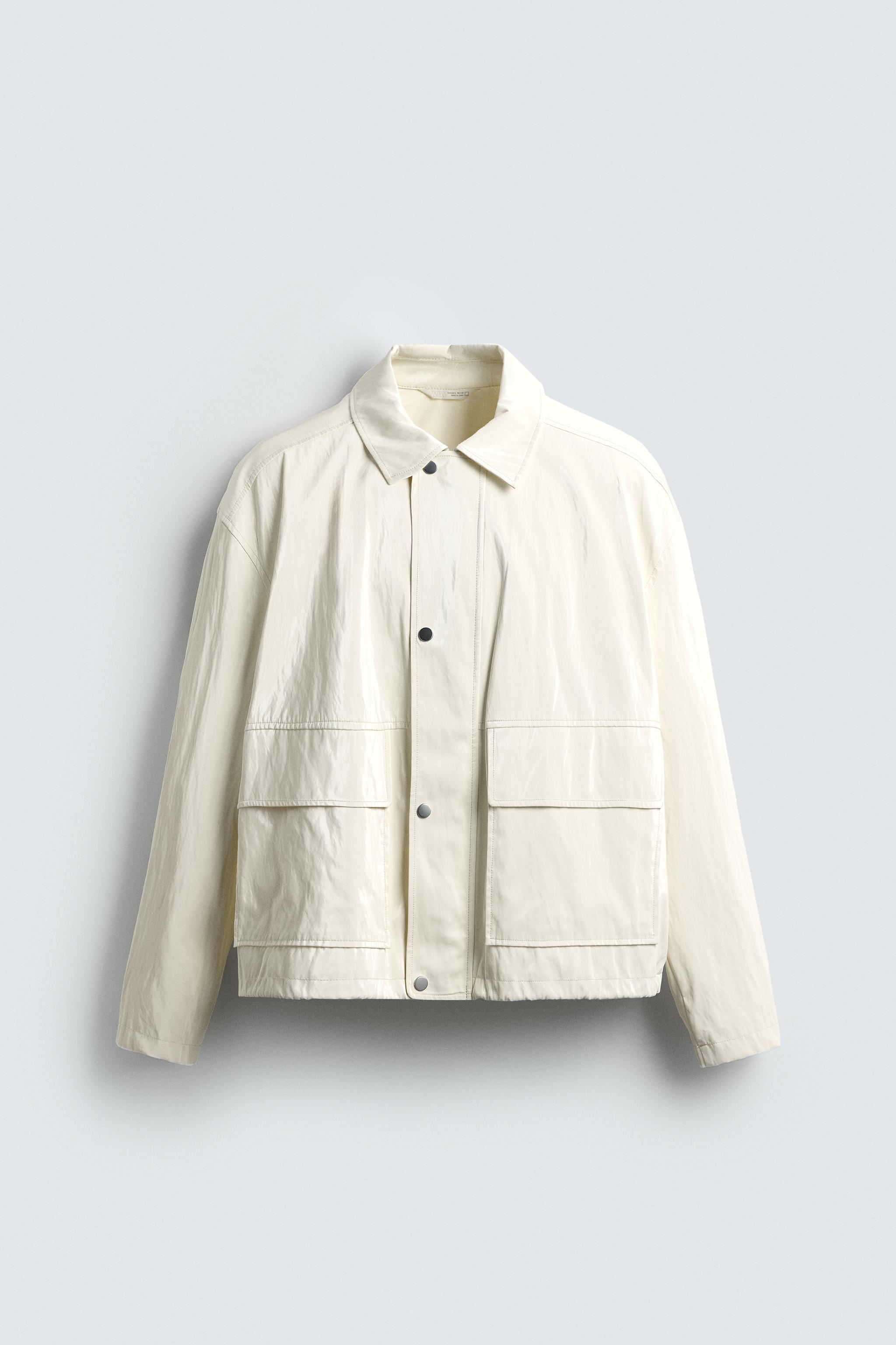 RELAXED FIT JACKET WITH SHINY FINISH