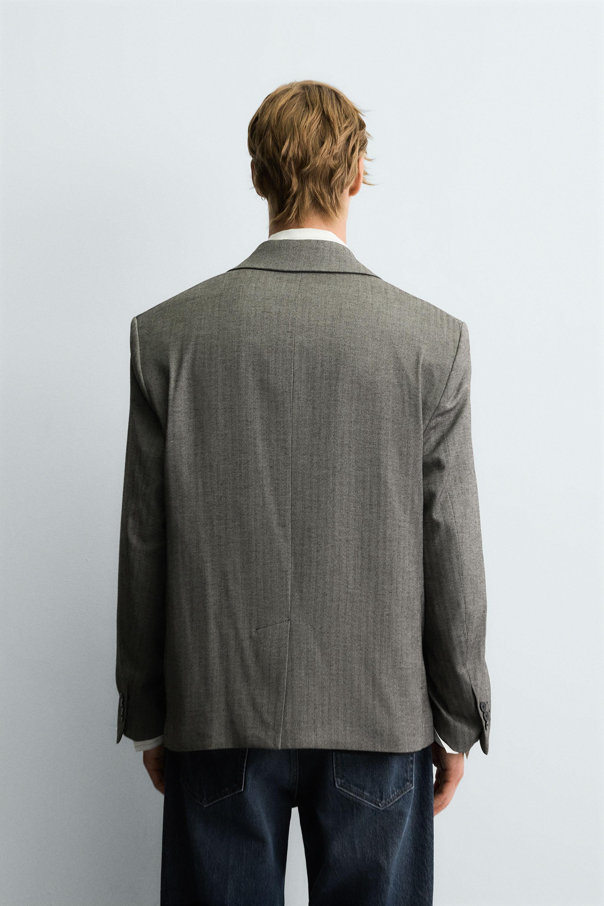 HERRINGBONE SUIT BLAZER