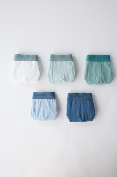 6-14 ANS / LOT DE CINQ CALEÇONS BOXERS UNIS - Multicolore de Zara - Image 5