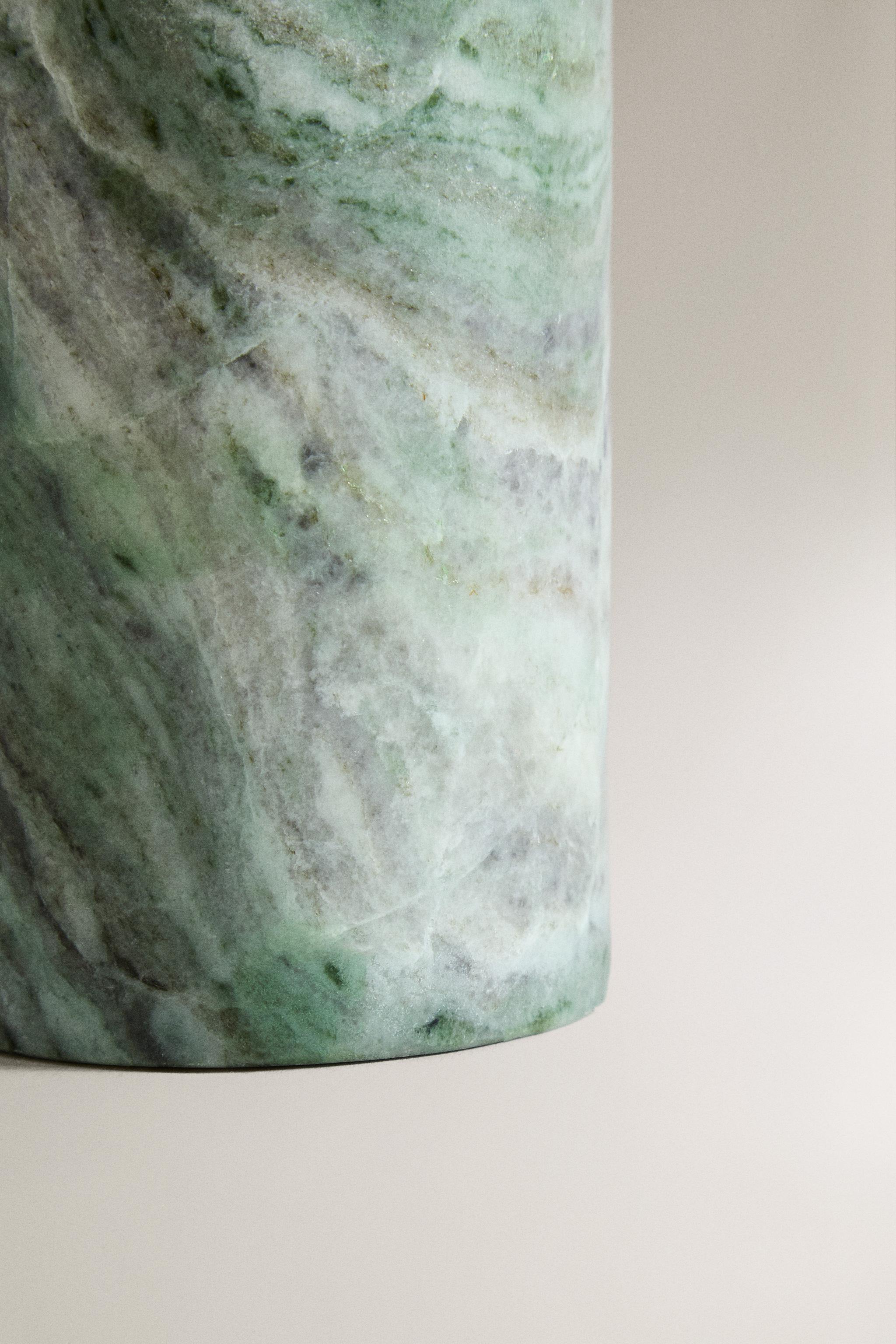 GREEN MARBLE SOAP DISPENSER