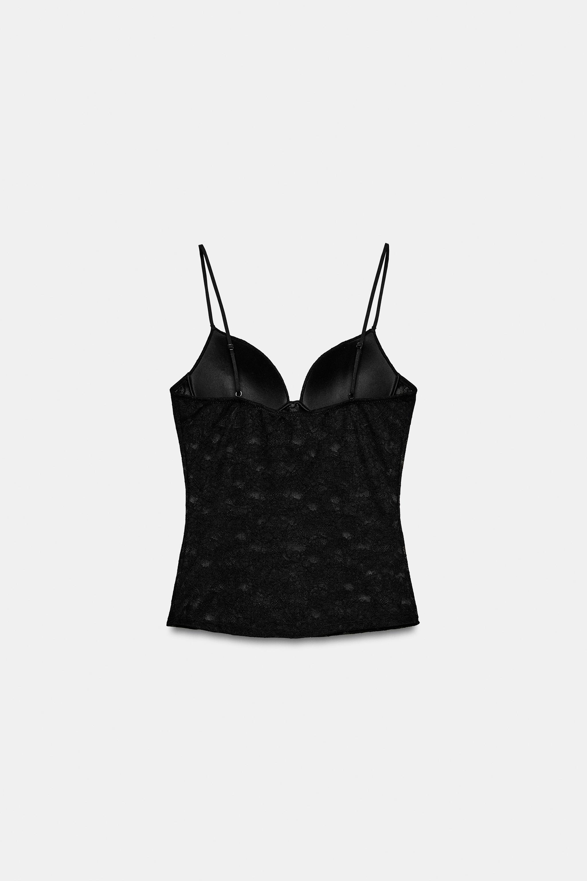 Zara DANTEL ASKILI TOP görsel 6