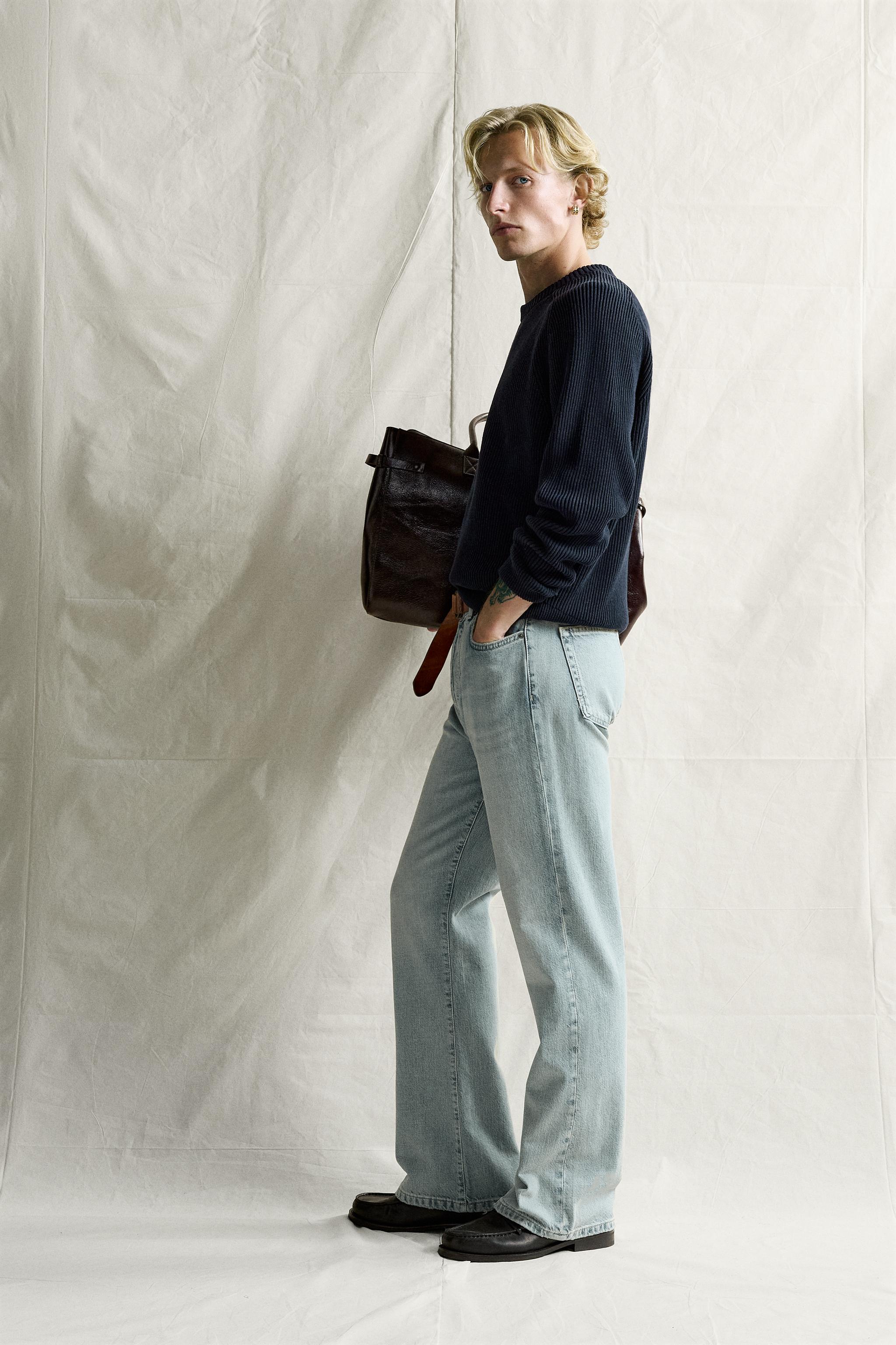 Мужские свитеры Zara 100% COTTON REGULAR FIT JUMPER — фото 4