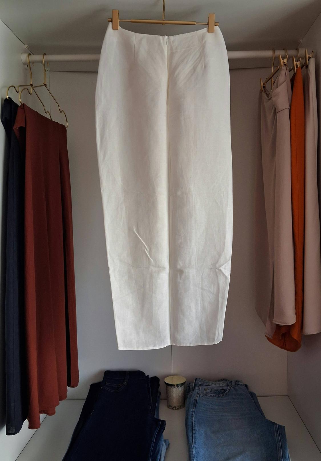 LINEN BLEND KNOTTED SKIRT - Image 2